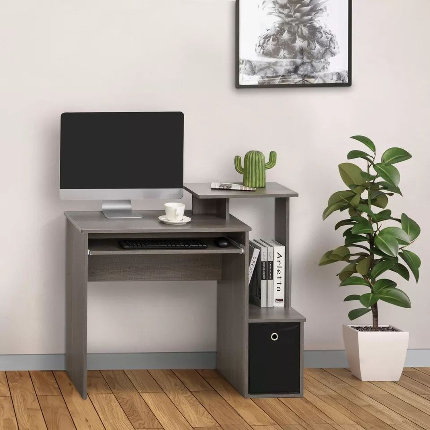 3 Level Small Home Office Desk