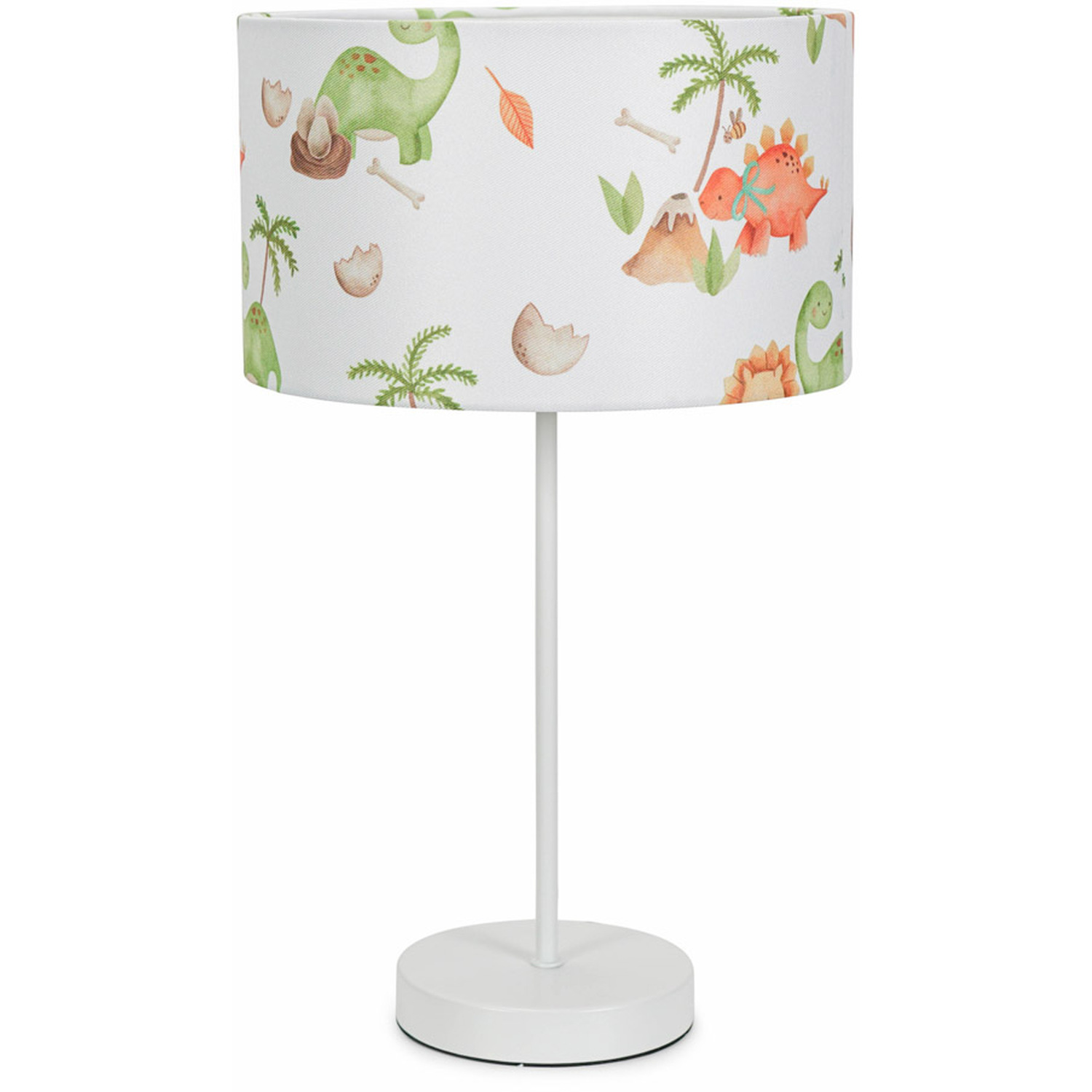 Charlie White Table Lamp Dinosaur Shade - White / Bulb Included