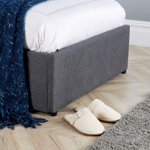 Grey / Single Home Source Endura End Lift Ottoman Grey Fabric Bedframe shot 6619010