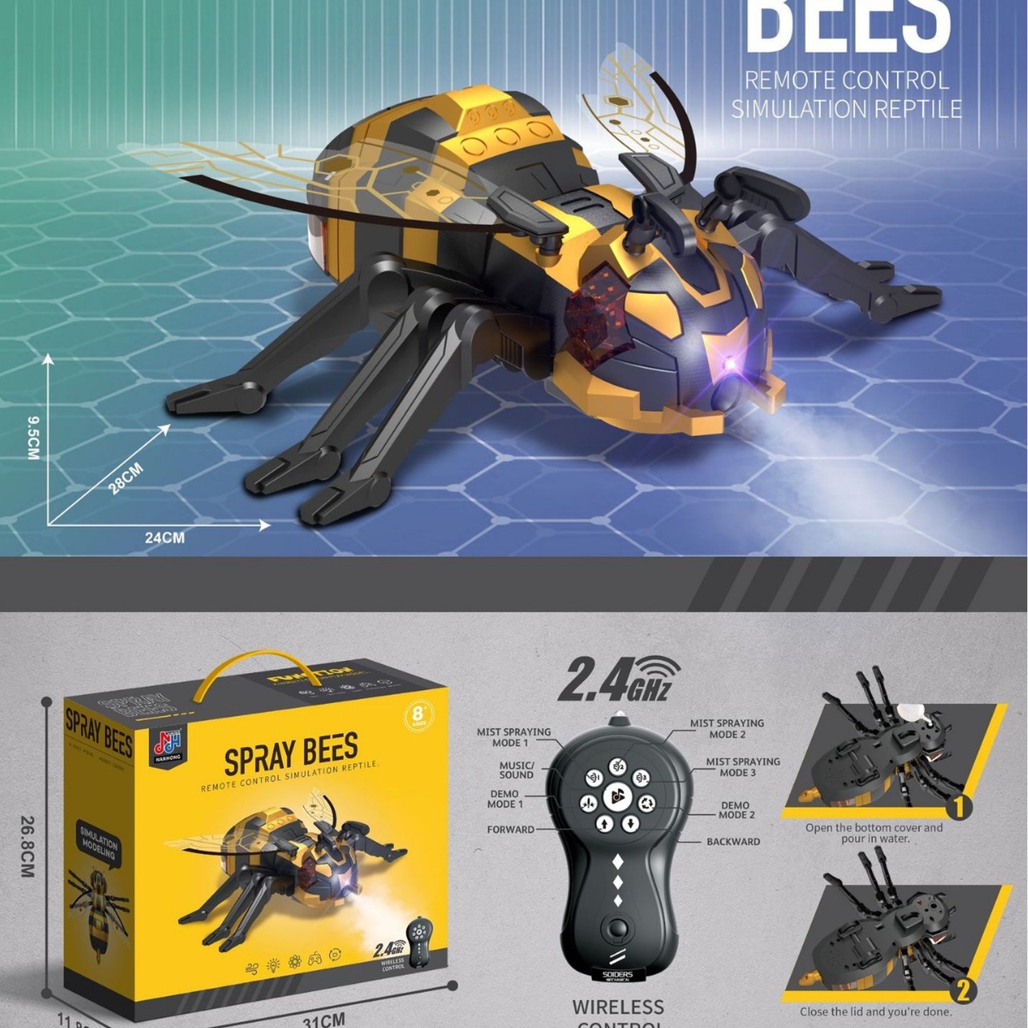 Remote Control Insect Toy