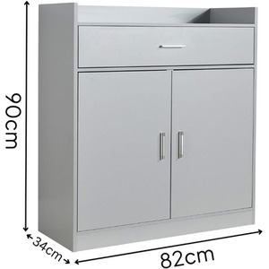 Grey Home Source Novara 2 Door Shoe Storage Cabinet shot 6779935