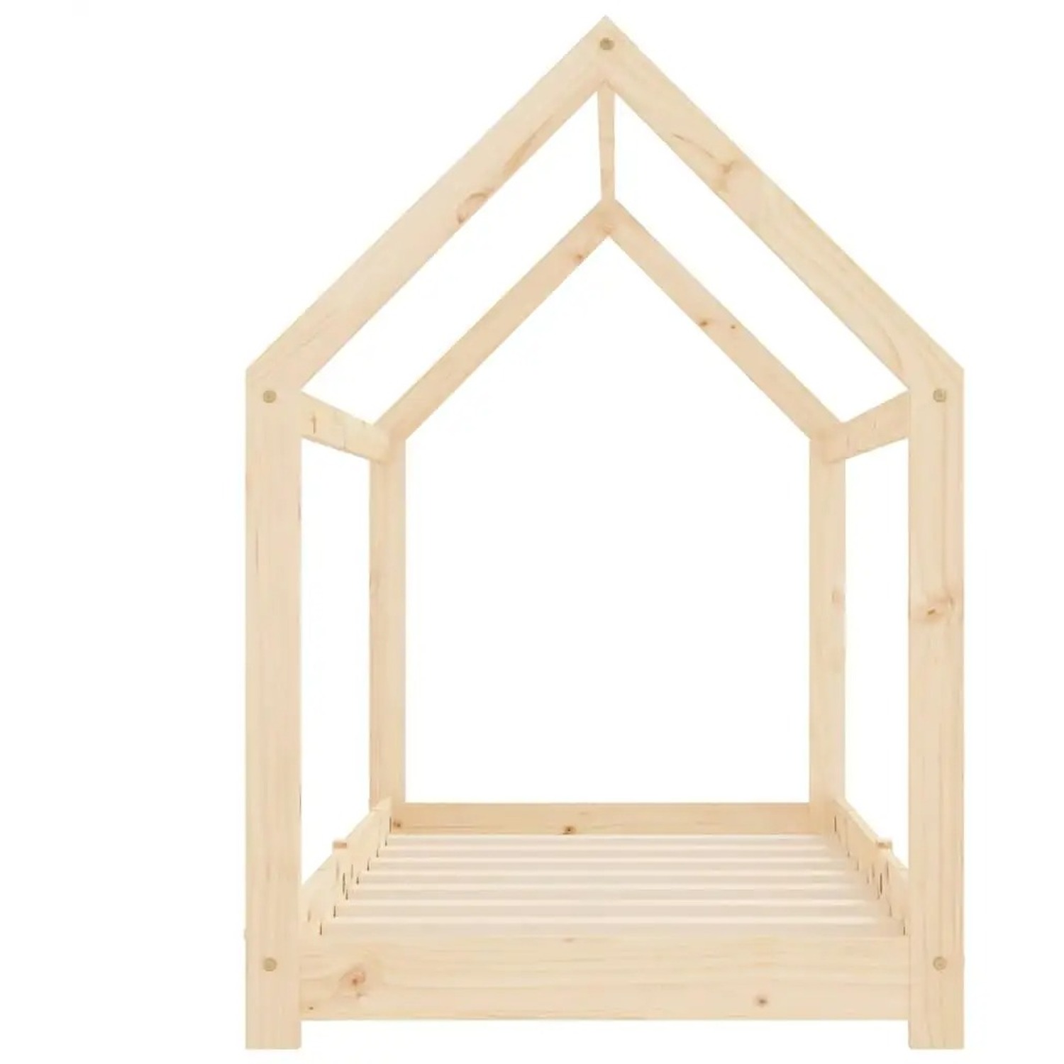 Solid Wood Kids Teepee Bed Frame - Natural