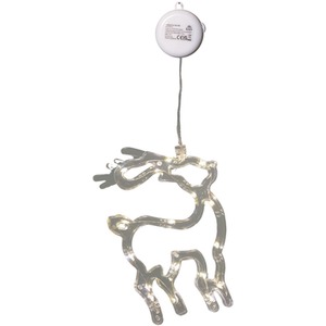 Light up Christmas Reindeer Window Decoration with LEDs
