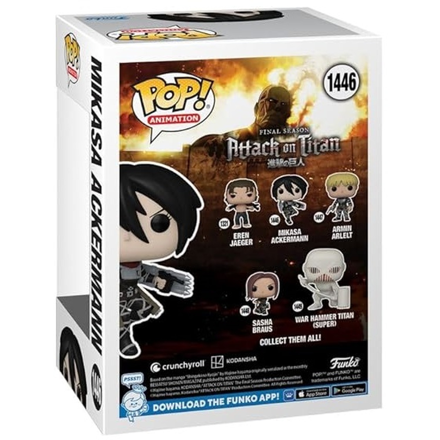Attack on Titan - Mikasa Ackerman #384 LE 5000 PCS - Pops