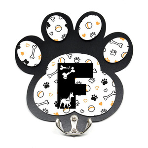 Dog Lead and Harness Hanger Letter F