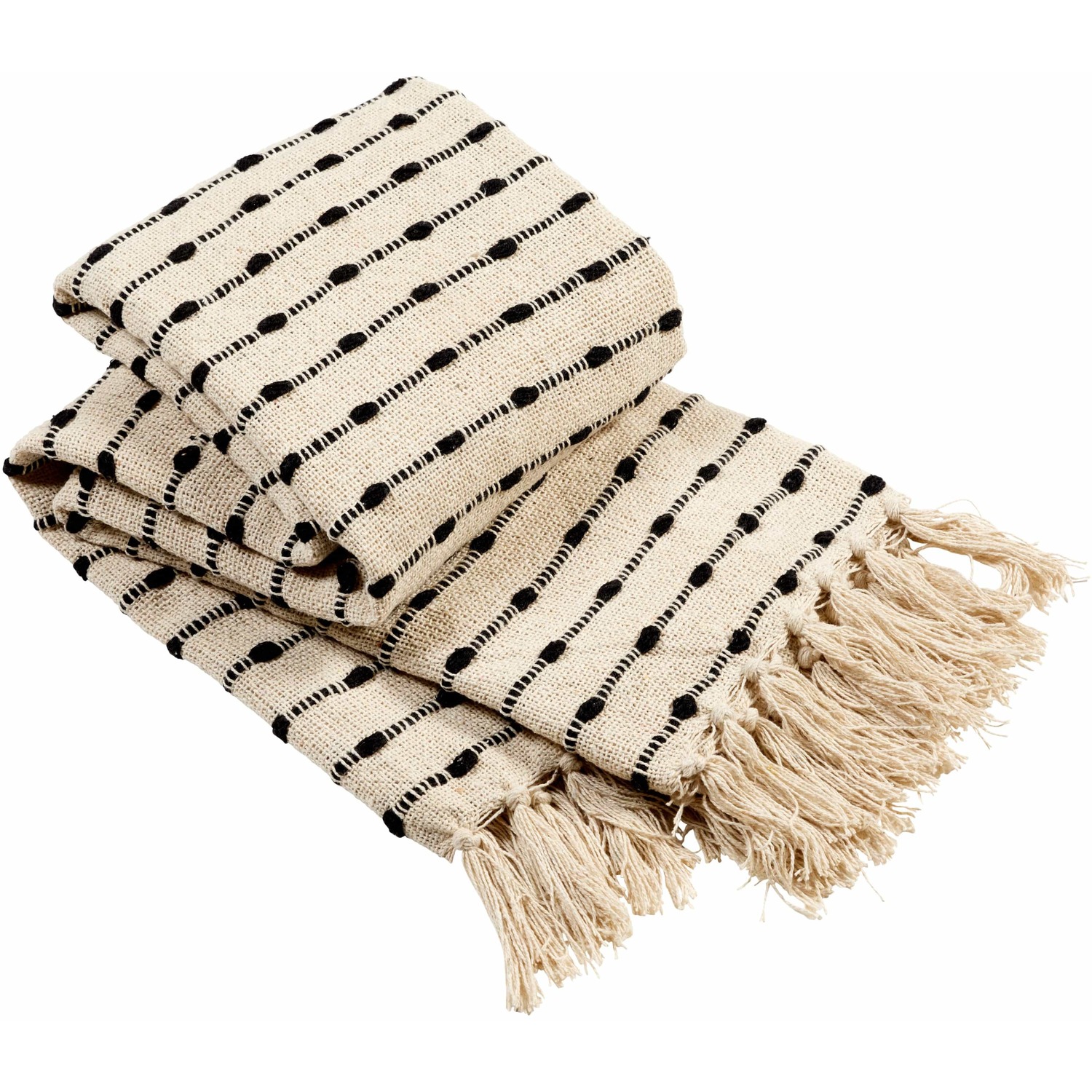 Fes Super Soft Cotton Throw - Natural 127cm