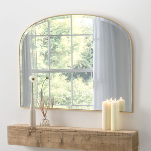 Simplicity Arch Bevelled Mantle Mirror