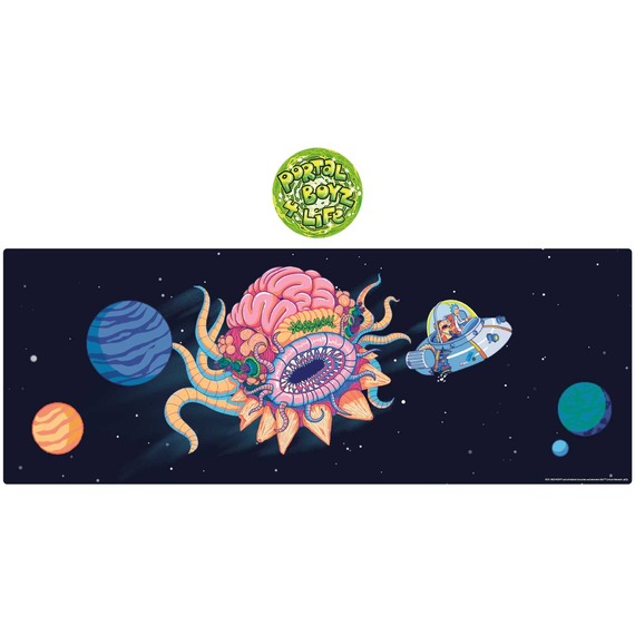 Rick and Morty XL Desk Pad  Coaster Set