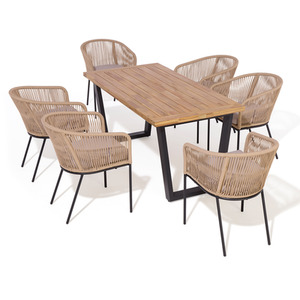 Rowlinson Oslo 6 Seat Dining Set - 160cm Table