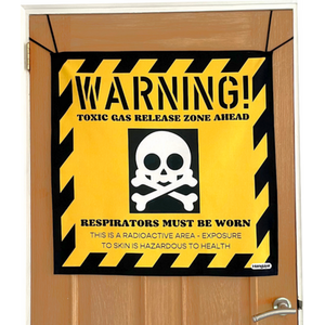 HANGUPZ Kid's Bedroom Door-Hang Gas Release Warning Sign Fun Gift for Boys