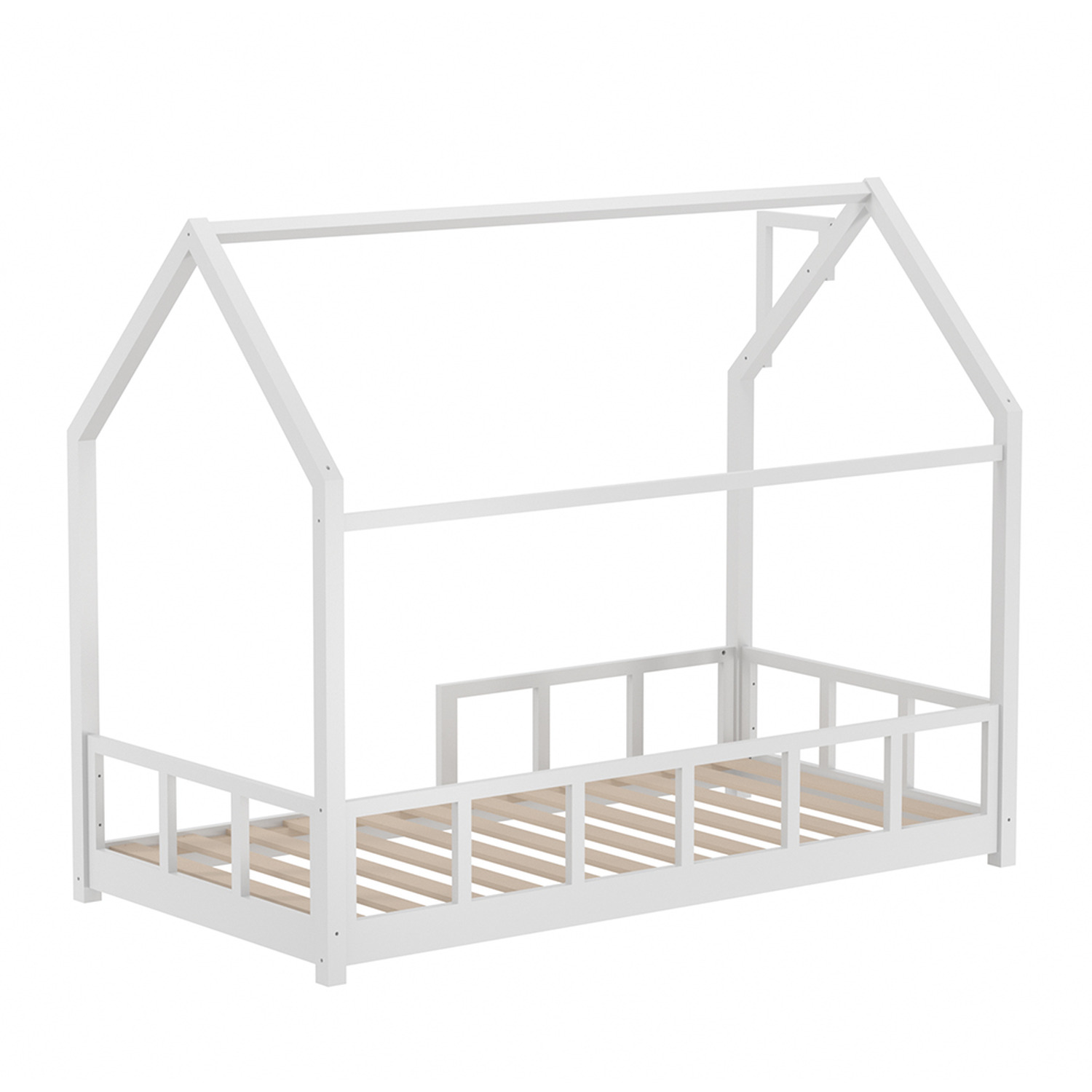 Kidkid Kids Bed Frame Solid Pine Wood - White