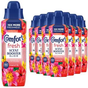 Comfort Fresh Tropical Lily Liquid Scent Booster Elixir All Day Fresh 460ml, 8Pk