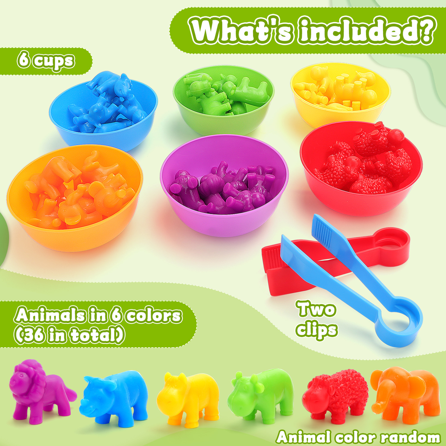 Animal Counting Colour Sorting Toy