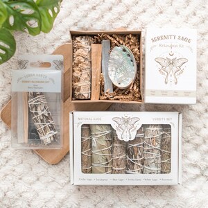 Serenity Sage Relaxation Smudge Kit For Energy Cleansing
