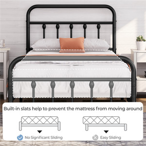 Black / Single Yaheetech Vintage Metal Bed Frame shot 10695266