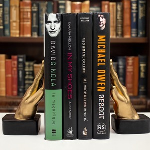 Resin Open Palm Hands Bookends Set