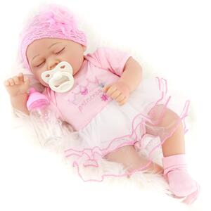 Reborn Baby Girl Doll with Dummy and Bottle