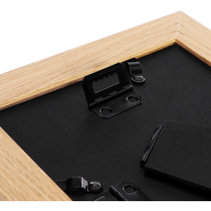 Set of 3 Picture Frames, MDF and Glass