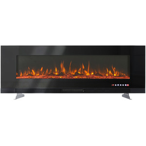 Lifeideas 3-in-1 Multi-Mount Black Electric Fireplace