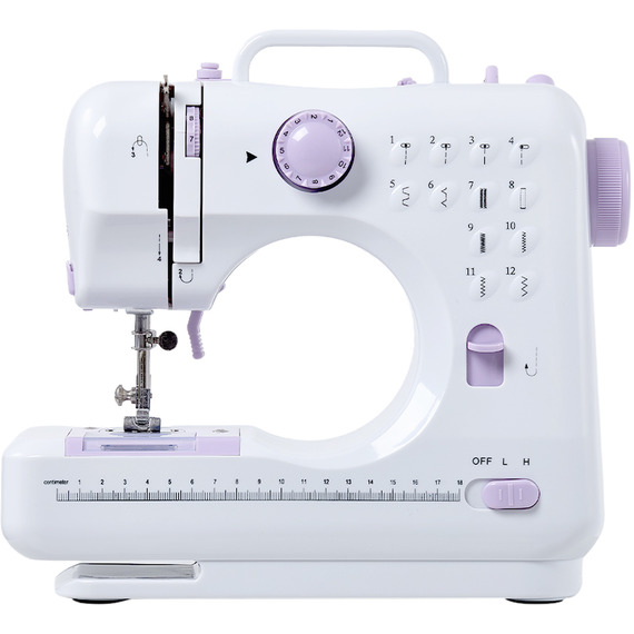 Mini Portable Sewing Machine Featuring 12 Stitch Functions