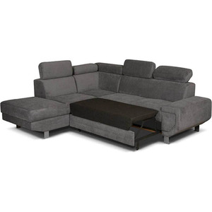 Artic corner sofa Storage Sofa Bed in Grey