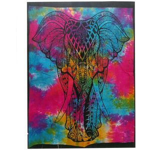 Cotton Wall Art Elephant MultiColor