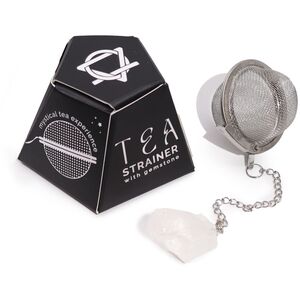 Raw Crystal Gemstone Tea Strainer Rock Quartz