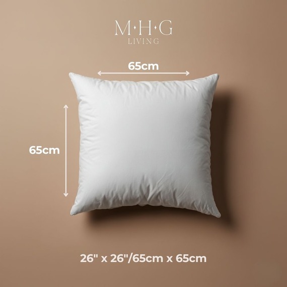 Premium Microfibre Cushion Insert Pad Inner Hollowfibre Filling 65 x 65cm