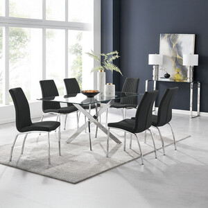 Leonardo Dining Table With Six Isco Chairs