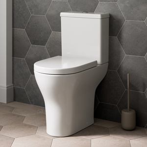 Close Coupled Comfort Height Rimless Toilet