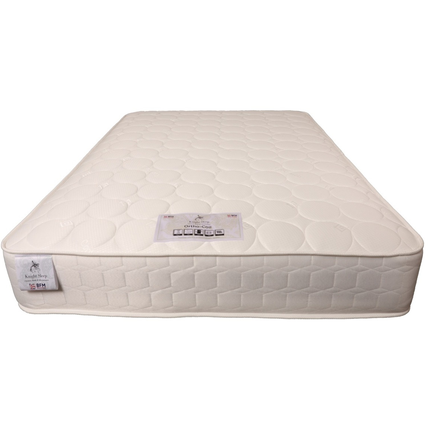 Quilted Ortho Coil Mattress - White Superking
