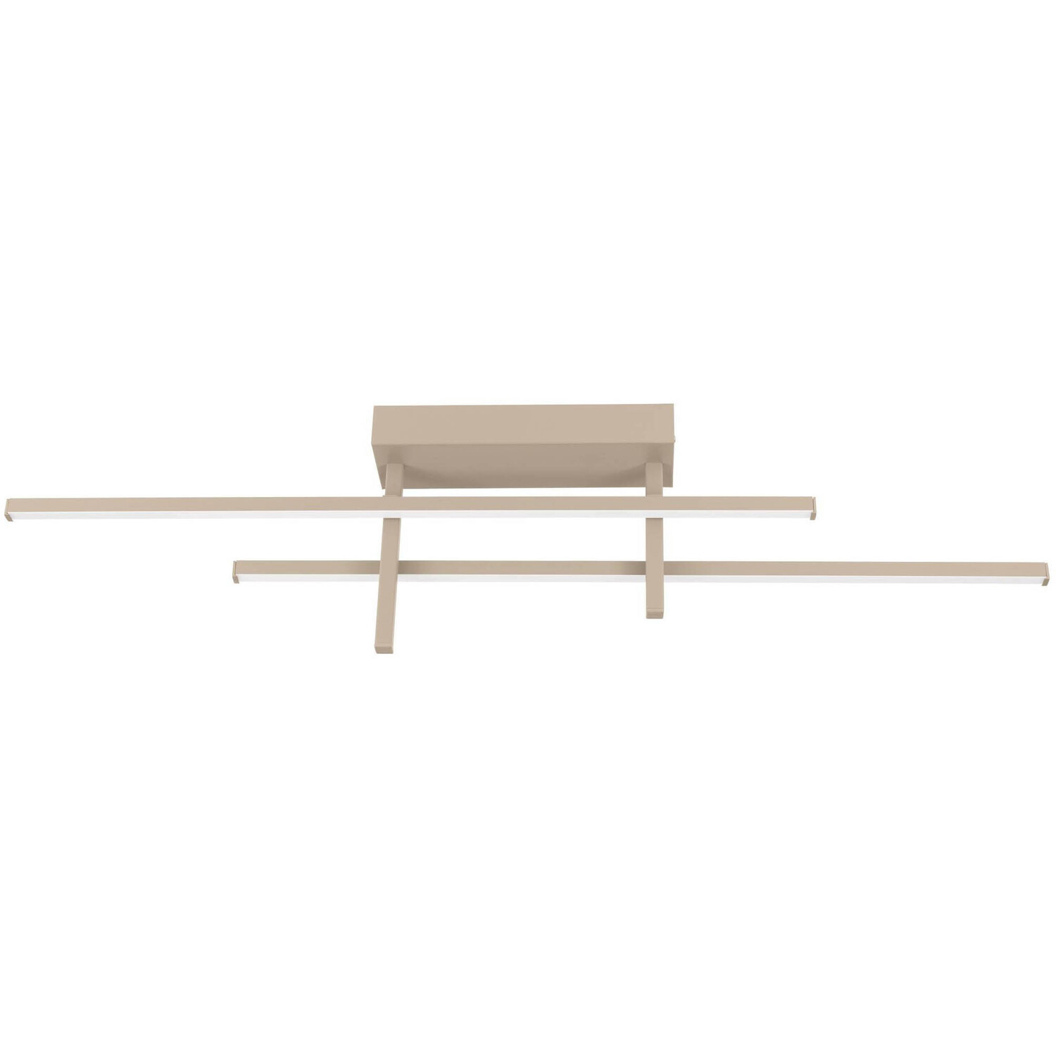 Eglo Trepiliano Aluminium And Steel Modern Led Linear Ceiling Light Sandy - Beige