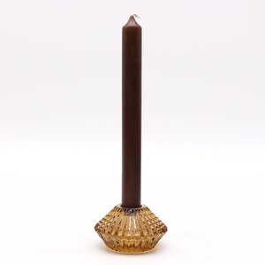 Antique Amber Flower Flip Candle Tealight Holder Elegant Dinner Decor