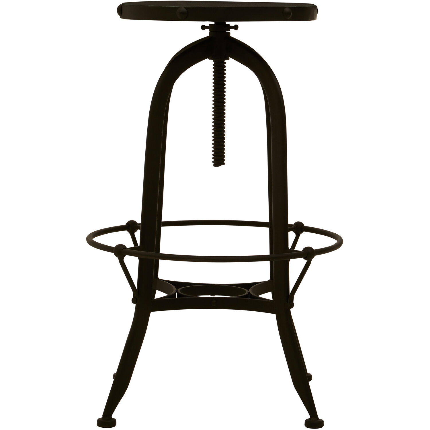Interiors By Premier Vasco Black And Green Finish Bar Stool - Black