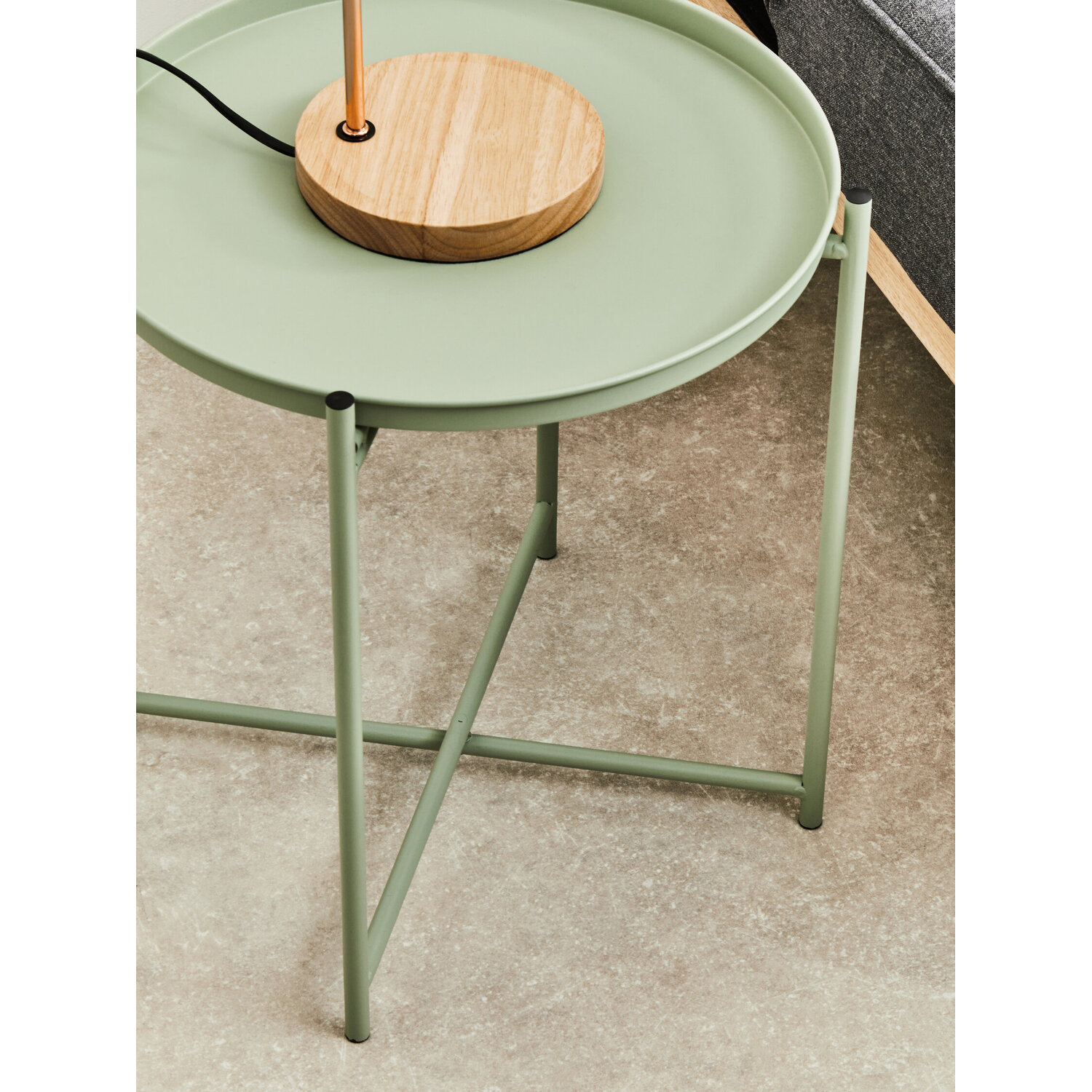 Trosa Green Iron Side Table - Green