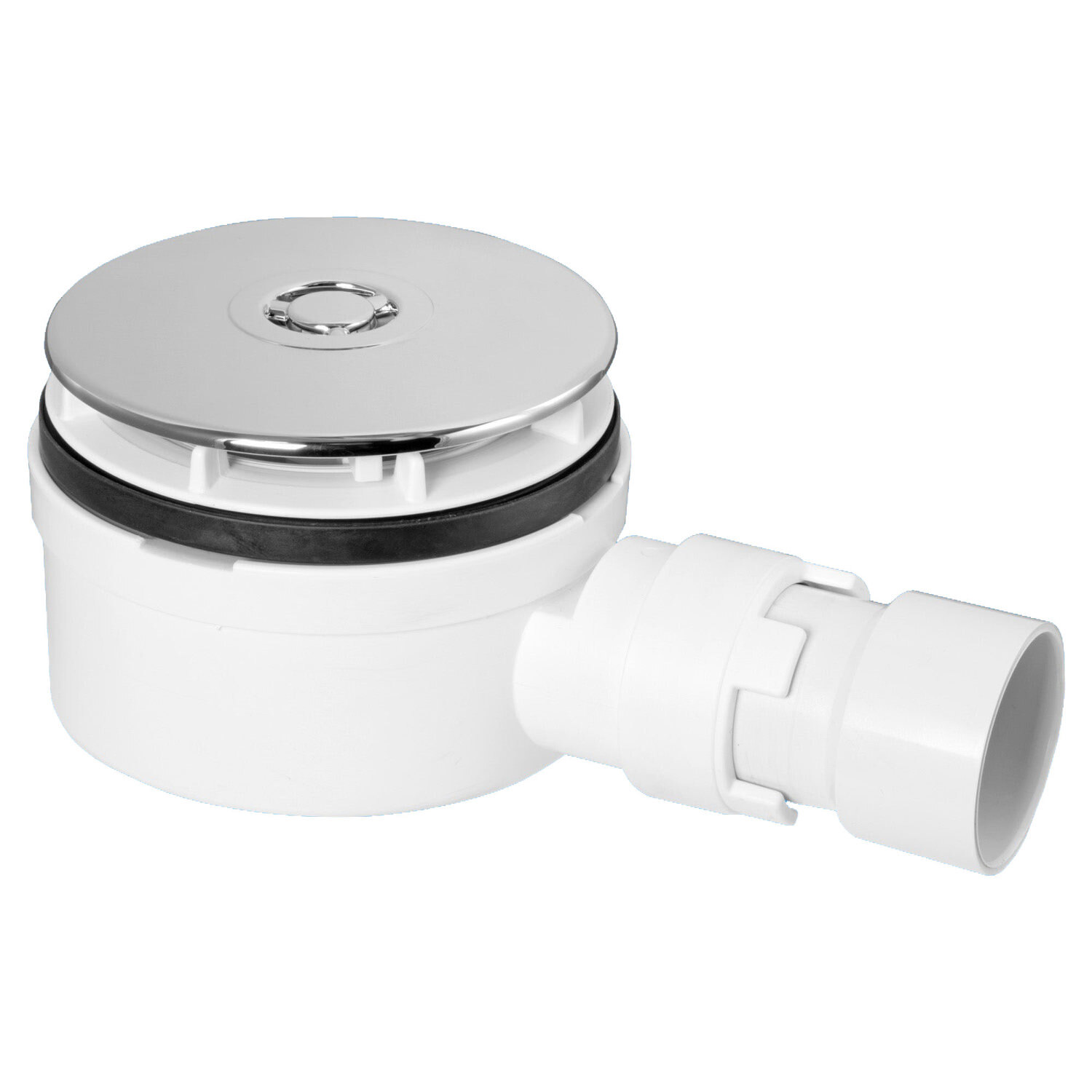 Mcalpine St90cp10-Nrv 90Mm Shower Trap With Non-Return Valve - Grey