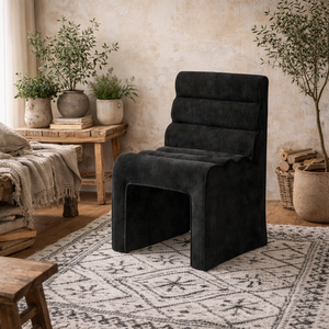 Midleton Retro Ribbed Chenille Dining Chair