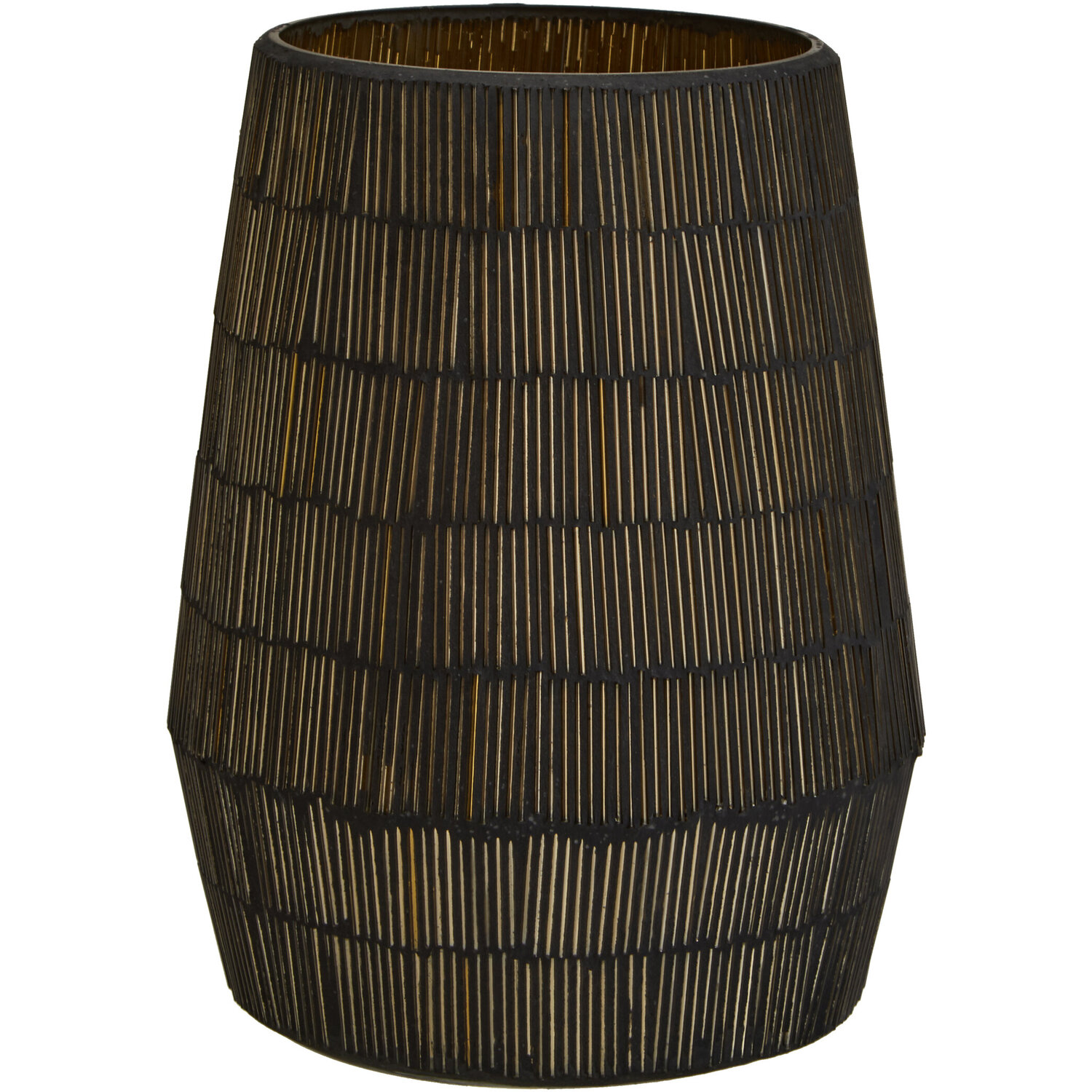 Gaia Large Mosaic Glass Candle Holder - Gold