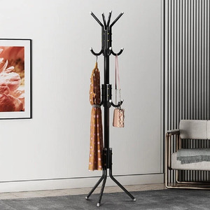 12 Hook Floor Standing Coat Hat Jacket Umbrella Rack