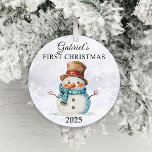 Personalised Baby's First Christmas Decoration