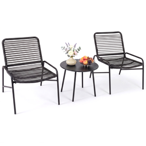 Outdoor Wicker Patio Conversation Bistro Set