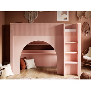 Kaska Bunk Bed with Ribbed Panel