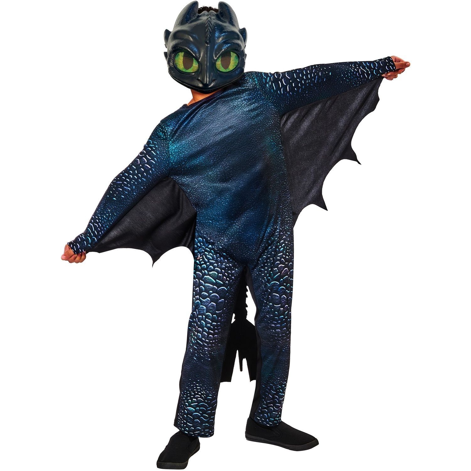 How To Train Your Dragon Childrens/Kids Toothless Costume - Black / 7-8 Years