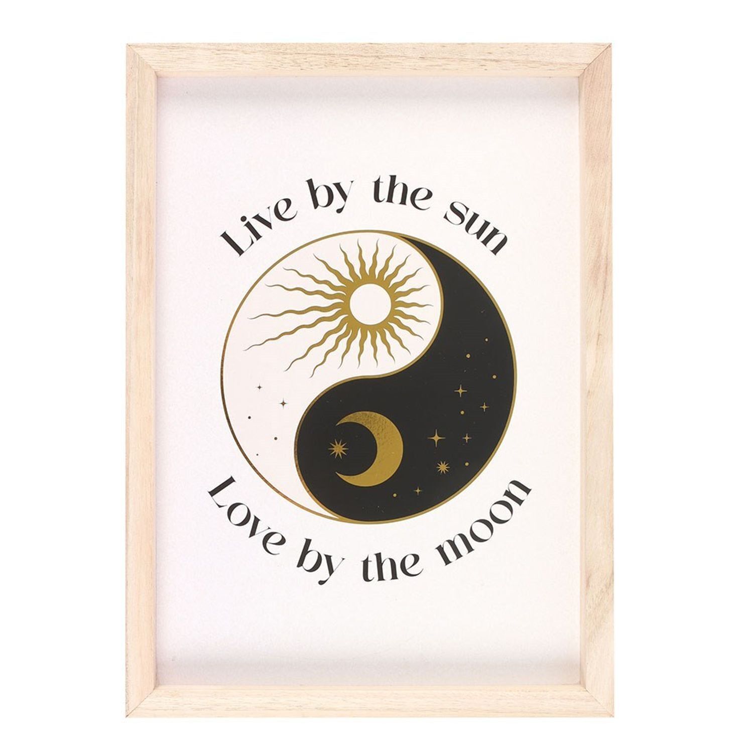 Something Different Yin Yang Framed Print - White/Black/Yellow