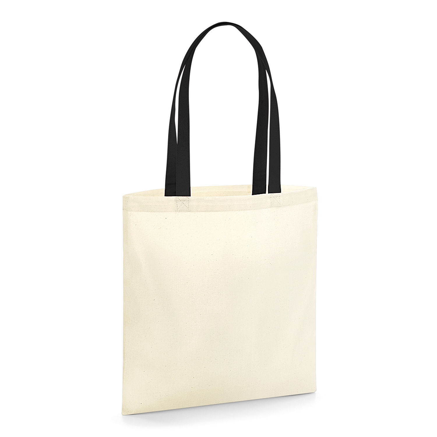 Westford Mill Earthaware Contrast Handle Organic Bag For Life - Natural/Black