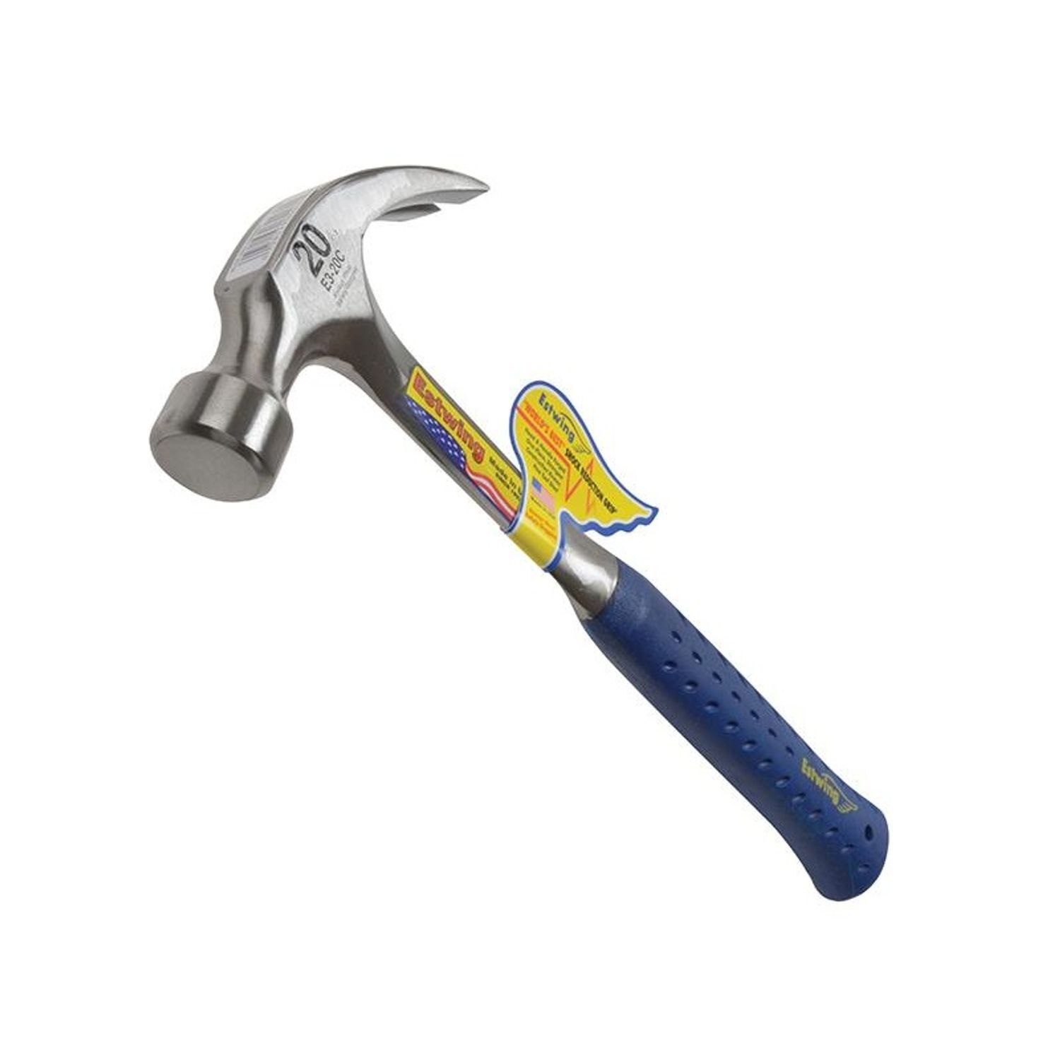 Estwing Curved Claw Hammer, Vinyl Grip - Multi Colour