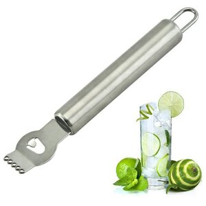 Stainless Steel Lemon Zester Grater with Hanging Handle