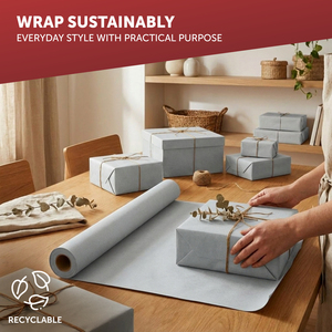 Recycled Kraft Wrapping Paper Roll