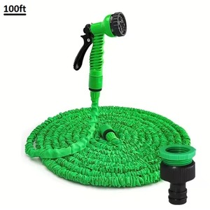 100ft Expandable Magic Garden Hose with Spray Gun