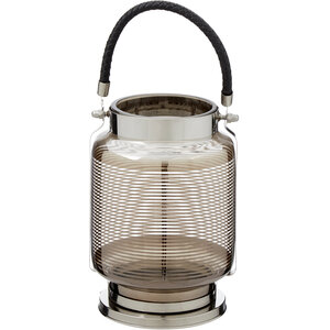 Raya Small Nickel Stripe Lantern